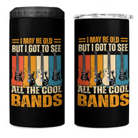 Funny I May Be Old But I Got To See All The Cool Bands 4 in 1 Can Cooler Tumbler Guitar - Wonder Print Shop