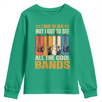 Funny I May Be Old But I Got To See All The Cool Bands Youth Sweatshirt Guitar - Wonder Print Shop