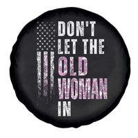 Funny Dont Let The Old Woman In Spare Tire Cover Vintage Pink Camo American Flag - Wonder Print Shop