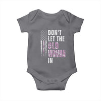 Funny Dont Let The Old Woman In Baby Onesie Vintage Pink Camo American Flag - Wonder Print Shop