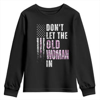 Funny Dont Let The Old Woman In Youth Sweatshirt Vintage Pink Camo American Flag - Wonder Print Shop