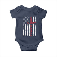 God Family Alabama Baby Onesie AL Game Day Christian American Flag