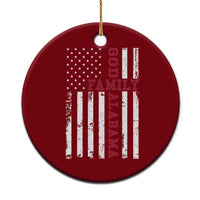 God Family Alabama Ceramic Ornament AL Game Day Christian American Flag