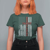 God Family Alabama T Shirt For Women AL Game Day Christian American Flag