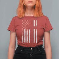God Family Alabama T Shirt For Women AL Game Day Christian American Flag