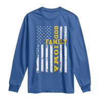 God Family Iowa Long Sleeve Shirt IA State Game Day Christian American Flag