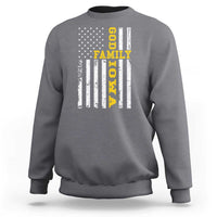God Family Iowa Sweatshirt IA State Game Day Christian American Flag