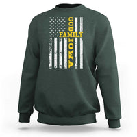 God Family Iowa Sweatshirt IA State Game Day Christian American Flag