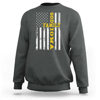 God Family Iowa Sweatshirt IA State Game Day Christian American Flag