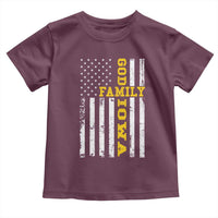 God Family Iowa Toddler T Shirt IA State Game Day Christian American Flag