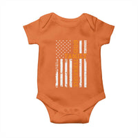 God Family Tennessee Baby Onesie TN Game Day Christian American Flag