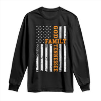 God Family Tennessee Long Sleeve Shirt TN Game Day Christian American Flag