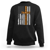 God Family Tennessee Sweatshirt TN Game Day Christian American Flag
