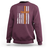 God Family Tennessee Sweatshirt TN Game Day Christian American Flag