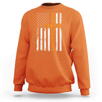 God Family Tennessee Sweatshirt TN Game Day Christian American Flag