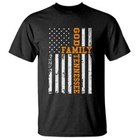 God Family Tennessee T Shirt TN Game Day Christian American Flag