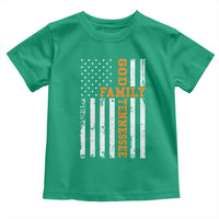 God Family Tennessee Toddler T Shirt TN Game Day Christian American Flag