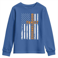 God Family Tennessee Youth Sweatshirt TN Game Day Christian American Flag