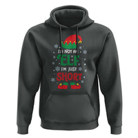 Funny Christmas Elf Hoodie I'm Not An Elf I'm Just Short Snowflakes