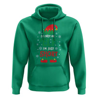 Funny Christmas Elf Hoodie I'm Not An Elf I'm Just Short Snowflakes