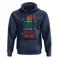 Funny Christmas Elf Hoodie I'm Not An Elf I'm Just Short Snowflakes
