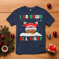 Funny Xmas T Shirt I Go Down All Night Santa Chimney - Wonder Print Shop
