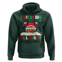 Funny Xmas Hoodie I Go Down All Night Santa Chimney