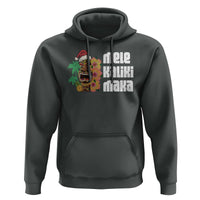 Christmas In Hawaii Hoodie Mele Kalikimaka Tiki Hibiscus Flower Santa Hat