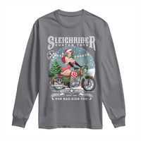 Christmas Female Santa Motorcycle Long Sleeve Shirt Sleighrider Custom Toys For Bad Kids Too