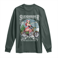 Christmas Female Santa Motorcycle Long Sleeve Shirt Sleighrider Custom Toys For Bad Kids Too