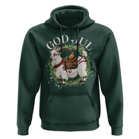 God Jul Hoodie Yule Goat Christmas Wreath Winter Solstice