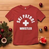 Ski Patrol Whistler T Shirt Winter Slopes Skiing Snowboarding - Wonder Print Shop
