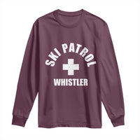 Ski Patrol Whistler Long Sleeve Shirt Winter Slopes Skiing Snowboarding - Wonder Print Shop
