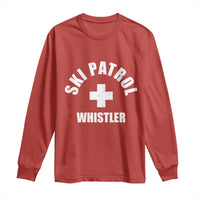 Ski Patrol Whistler Long Sleeve Shirt Winter Slopes Skiing Snowboarding - Wonder Print Shop