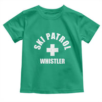 Ski Patrol Whistler Toddler T Shirt Winter Slopes Skiing Snowboarding - Wonder Print Shop
