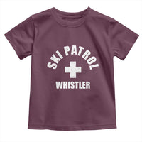 Ski Patrol Whistler Toddler T Shirt Winter Slopes Skiing Snowboarding - Wonder Print Shop