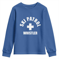Ski Patrol Whistler Youth Sweatshirt Winter Slopes Skiing Snowboarding - Wonder Print Shop