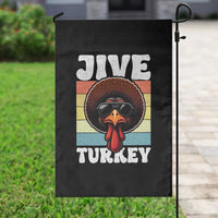 Funny Jive Thanksgiving Turkey Day Garden Flag Retro Afro Black Turkey - Wonder Print Shop