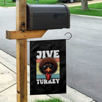 Funny Jive Thanksgiving Turkey Day Garden Flag Retro Afro Black Turkey - Wonder Print Shop