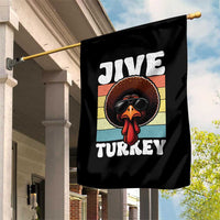Funny Jive Thanksgiving Turkey Day Garden Flag Retro Afro Black Turkey - Wonder Print Shop