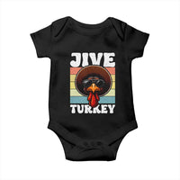 Funny Jive Thanksgiving Turkey Day Baby Onesie Retro Afro Black Turkey - Wonder Print Shop