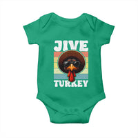 Funny Jive Thanksgiving Turkey Day Baby Onesie Retro Afro Black Turkey - Wonder Print Shop