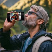 Funny Jive Thanksgiving Turkey Day 4 in 1 Can Cooler Tumbler Retro Afro Black Turkey - Wonder Print Shop