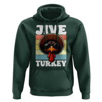 Funny Jive Thanksgiving Turkey Day Hoodie Retro Afro Black Turkey - Wonder Print Shop