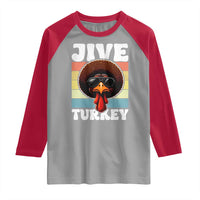 Funny Jive Thanksgiving Turkey Day Raglan Shirt Retro Afro Black Turkey - Wonder Print Shop
