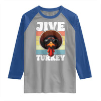 Funny Jive Thanksgiving Turkey Day Raglan Shirt Retro Afro Black Turkey - Wonder Print Shop