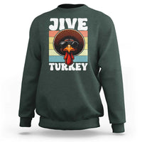 Funny Jive Thanksgiving Turkey Day Sweatshirt Retro Afro Black Turkey - Wonder Print Shop