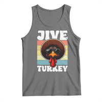 Funny Jive Thanksgiving Turkey Day Tank Top Retro Afro Black Turkey - Wonder Print Shop