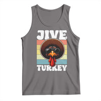 Funny Jive Thanksgiving Turkey Day Tank Top Retro Afro Black Turkey - Wonder Print Shop