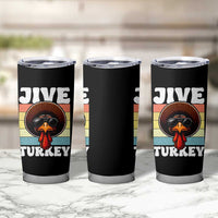 Funny Jive Thanksgiving Turkey Day Tumbler Cup Retro Afro Black Turkey - Wonder Print Shop